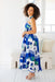 The Nyla Dress - Paros Blue - Sparrow & Finch Boutique