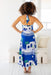 The Nyla Dress - Paros Blue - Sparrow & Finch Boutique