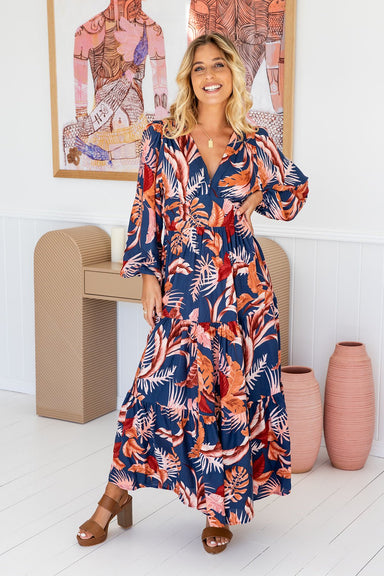 The Octavia Dress - Auburn Breeze - Sparrow & Finch Boutique
