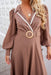 The Oriana Dress - Brown - Sparrow & Finch Boutique