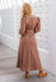 The Oriana Dress - Brown - Sparrow & Finch Boutique