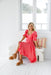 The Palmer Dress - Brink Pink - Sparrow & Finch Boutique