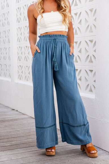 The Penelope Pants - Cool Blue - Sparrow & Finch Boutique