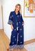 The Petia Pants - Blue Palm Majesta - Sparrow & Finch Boutique