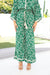 The Petia Pants - Emerald Maze - Sparrow & Finch Boutique