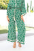 The Petia Pants - Emerald Maze - Sparrow & Finch Boutique