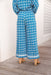 The Petia Pants - Rippled Blue - Sparrow & Finch Boutique