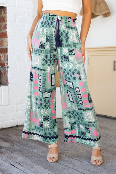 The Petia Pants - Wild Pistachio - Sparrow & Finch Boutique
