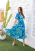 The Pippa Dress - Bondi Blue - Sparrow & Finch Boutique
