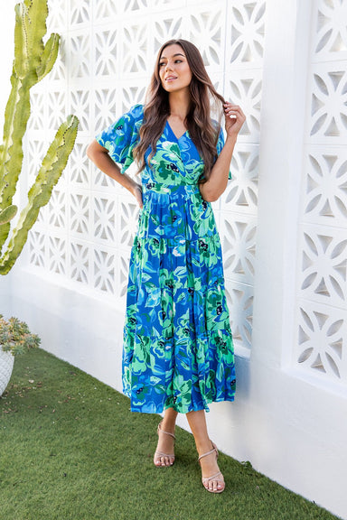 The Pippa Dress - Bondi Blue - Sparrow & Finch Boutique