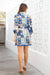 The Positano Dress - Blue Deco - Sparrow & Finch Boutique