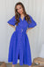 The Priya Dress - Blue Azure - Sparrow & Finch Boutique