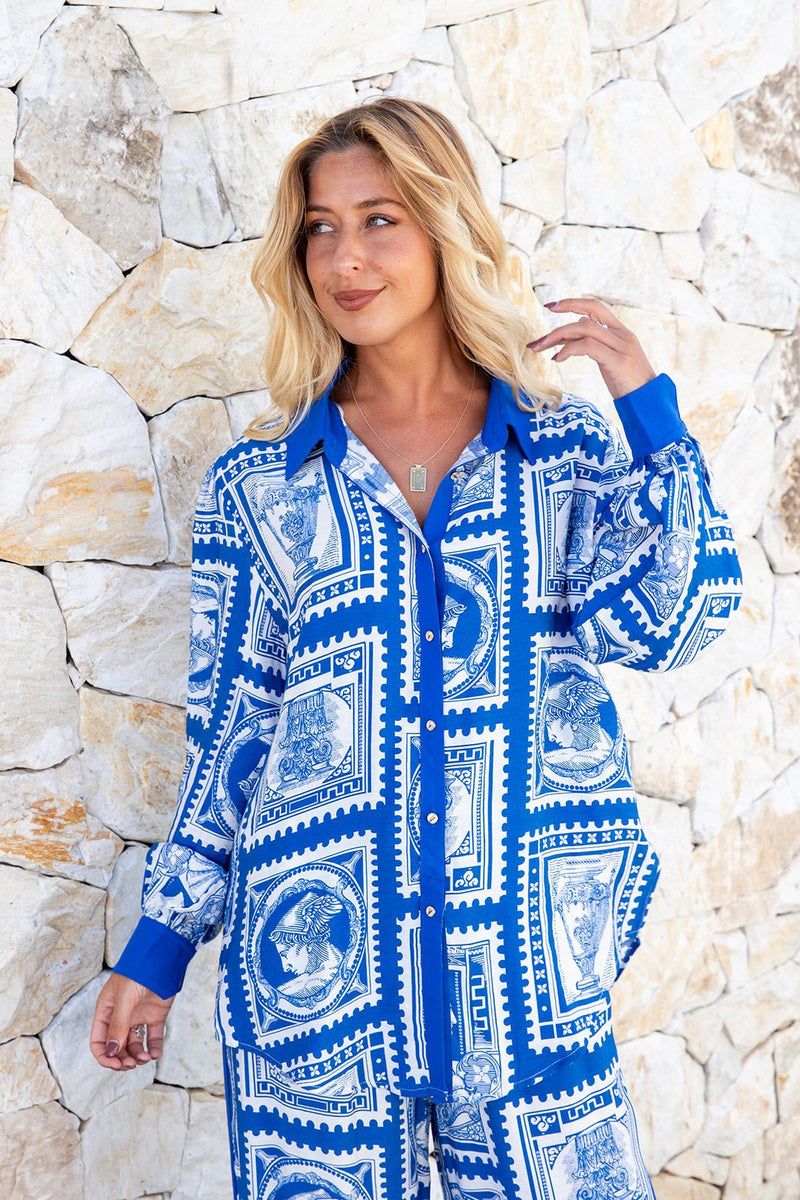 The Raya Shirt - Aegean Muse