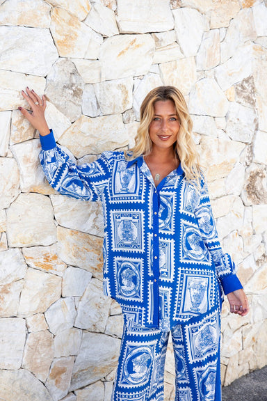 The Raya Shirt - Aegean Muse - Sparrow & Finch Boutique