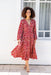 The Rina Dress - Burgundy Bloom - Sparrow & Finch Boutique