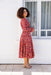The Rina Dress - Burgundy Bloom - Sparrow & Finch Boutique