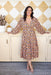 The Rina Dress - Coral Kaleidoscope - Sparrow & Finch Boutique