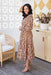 The Rina Dress - Coral Kaleidoscope - Sparrow & Finch Boutique