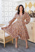 The Rina Dress - Coral Kaleidoscope - Sparrow & Finch Boutique