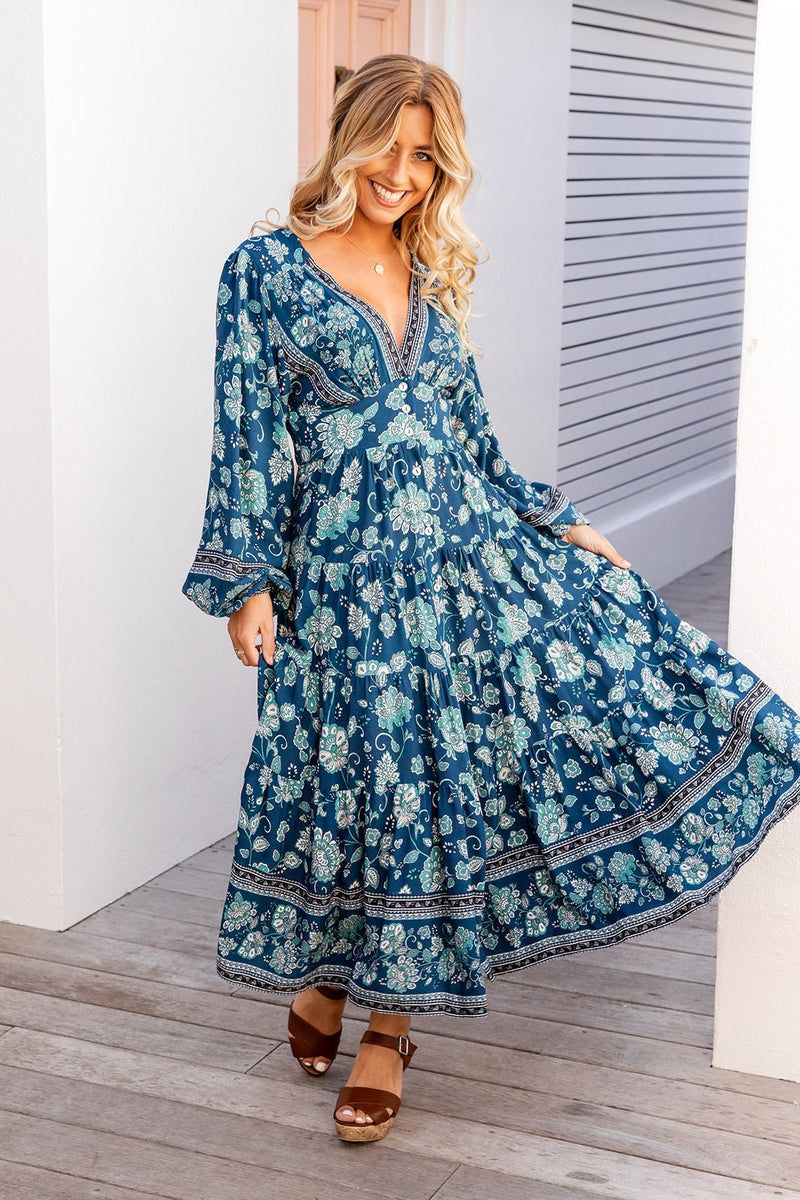 The Rina Dress - Dark Teal