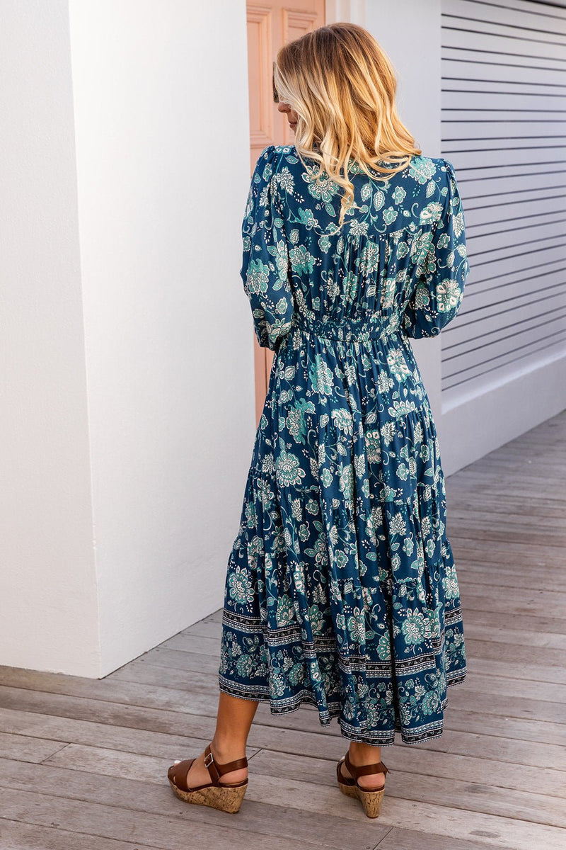 The Rina Dress - Dark Teal