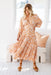 The Rina Dress - Floral Orange - Sparrow & Finch Boutique