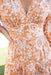 The Rina Dress - Floral Orange - Sparrow & Finch Boutique
