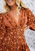 The Rina Dress - Floral Rust - Sparrow & Finch Boutique