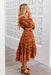 The Rina Dress - Floral Rust - Sparrow & Finch Boutique