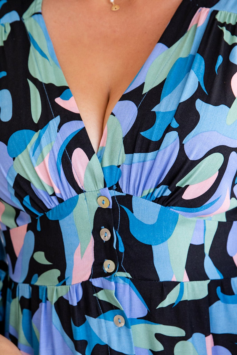 The Rina Dress - Honolulu Blue