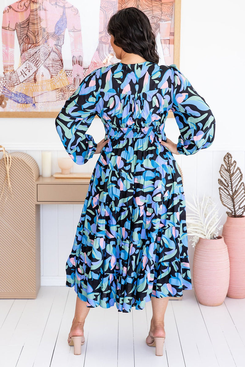 The Rina Dress - Honolulu Blue