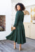 The Rina Dress - Pine Green - Sparrow & Finch Boutique