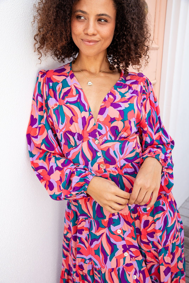 The Rina Dress - Purple Haze