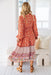 The Rina Dress - Tangerine Garden - Sparrow & Finch Boutique