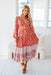 The Rina Dress - Tangerine Garden - Sparrow & Finch Boutique