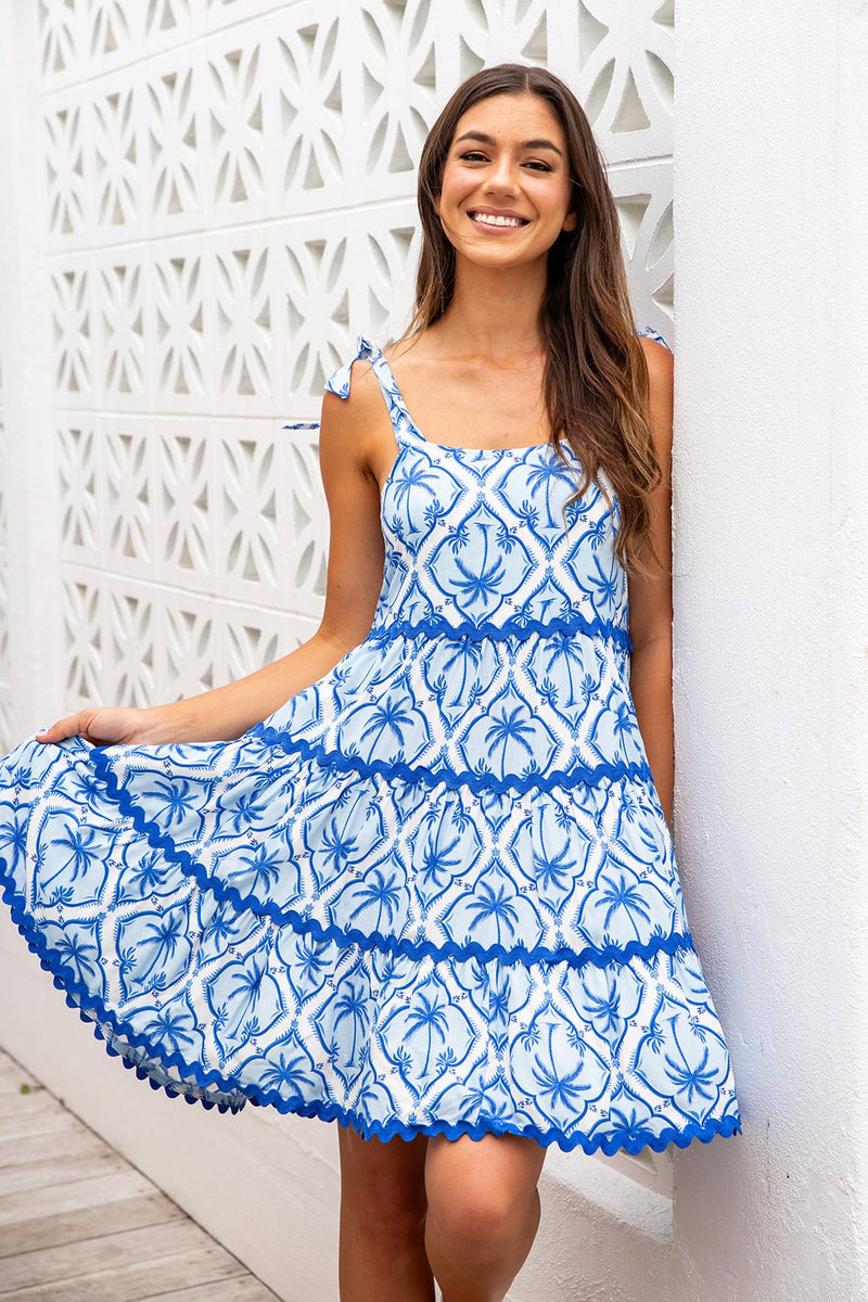 The Riviera Dress - Blue Reef