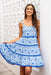 The Riveria Dress - Blue Reef - Sparrow & Finch Boutique