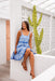 The Riveria Dress - Blue Reef - Sparrow & Finch Boutique