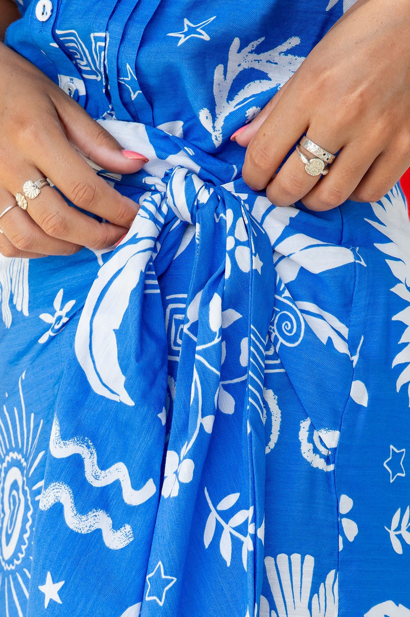 The Romina Skirt - Blue Serenity