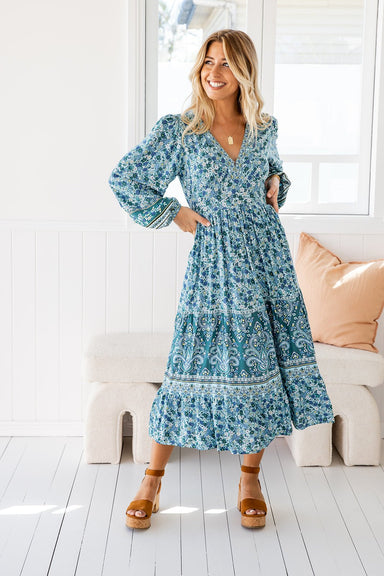 The Romy Dress - Jade - Sparrow & Finch Boutique
