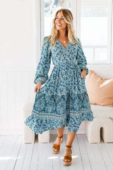 The Romy Dress - Jade - Sparrow & Finch Boutique