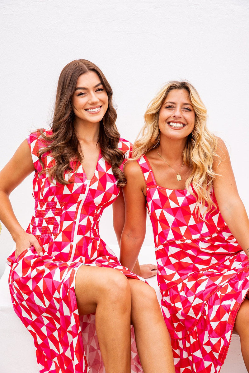 The Rori Dress - Pink Disco