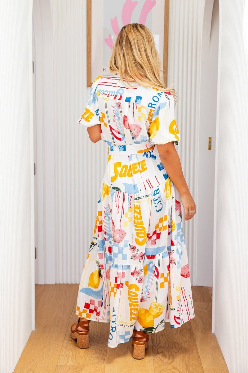 The Rosalina Dress - Citrus Splash