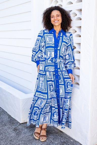 The Roseau Dress - Aegean Muse - Sparrow & Finch Boutique