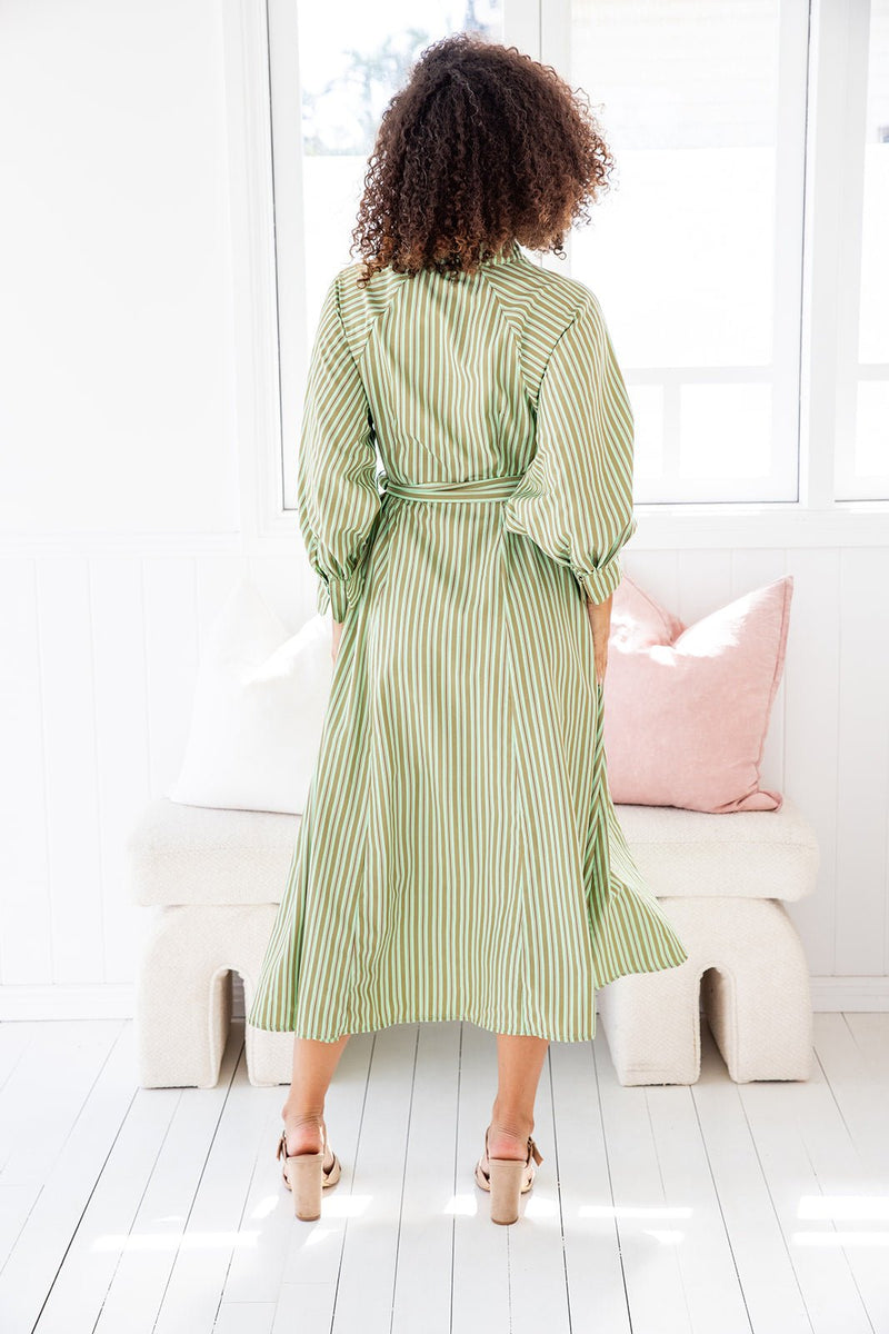 The Roseau Dress - Choc Mint