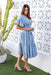 The Rosemary Dress - Dusty Blue - Sparrow & Finch Boutique