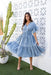 The Rosemary Dress - Dusty Blue - Sparrow & Finch Boutique