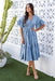 The Rosemary Dress - Dusty Blue - Sparrow & Finch Boutique