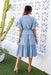 The Rosemary Dress - Dusty Blue - Sparrow & Finch Boutique