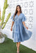 The Rosemary Dress - Dusty Blue - Sparrow & Finch Boutique
